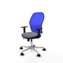 PIQUERAS Y CRESPO Silla de oficina Jorquera con mecanismo Sincro/Traslack Gris y Azul