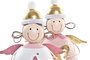 DKD Home Decor Figura de Metal Hada Dorado Surtido de 2
