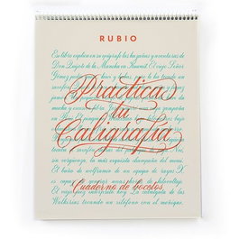 RUBIO Set de 5 Cuadernos de Bocetos de Caligrafía