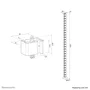 Neomounts Organizador vertebral de cables ADS06-130WH universal con fijación con tornillos