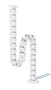 Neomounts Organizador vertebral de cables ADS06-130WH universal con fijación con tornillos