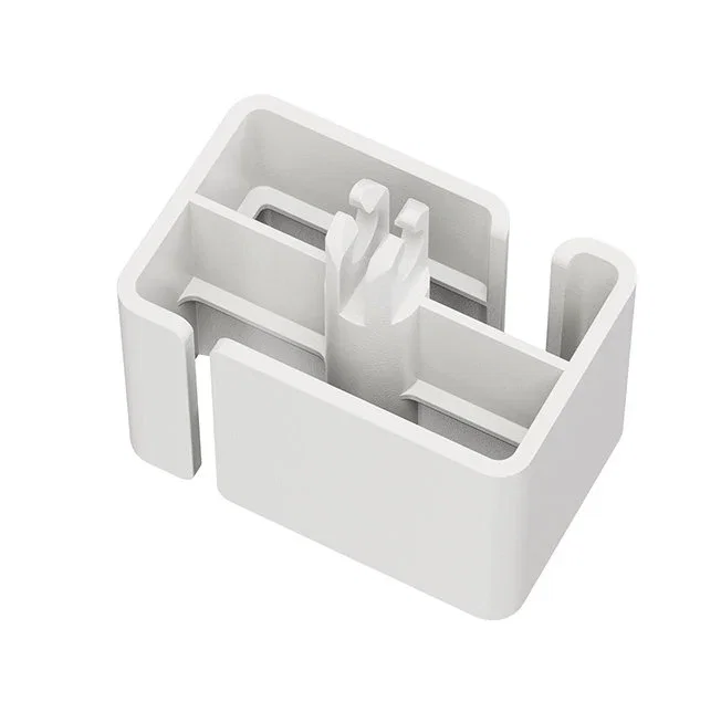 Neomounts ADS06-130WH Organizador Vertebral de Cables, Guía para Escritorio, Color Blanco, Montaje con Tornillos, 27 Segmentos Flexibles, 1 Pieza