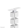 Neomounts ADS06-130WH Organizador Vertebral de Cables, Guía para Escritorio, Color Blanco, Montaje con Tornillos, 27 Segmentos Flexibles, 1 Pieza
