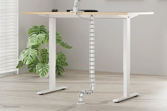 Neomounts Organizador vertebral de cables ADS06-130WH universal con fijación con tornillos