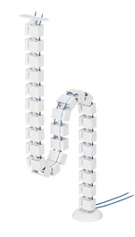 Organizador neomounts ads06-130wh vertebral de cables fijación con tornillos - universal
