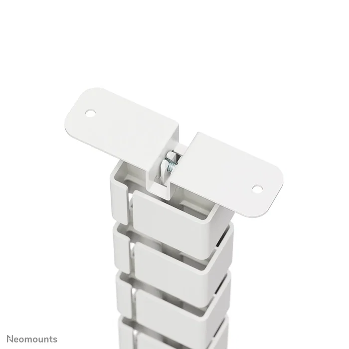 Neomounts ADS06-130WH Organizador Vertebral de Cables, Guía para Escritorio, Color Blanco, Montaje con Tornillos, 27 Segmentos Flexibles, 1 Pieza