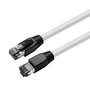 MicroConnect Cable de Red CAT8.1 S/FTP 2m Blanco Blindado AWG 24