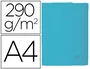 Exacompta Subcarpeta Cartulina con Bolsa DIN A4 Celeste 290 gr
