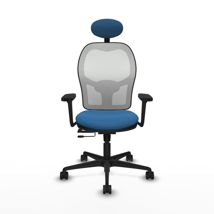 PIQUERAS Y CRESPO Silla de oficina Jorquera con mecanismo Sincro/Traslack, Azul claro y Blanco PIQUERAS Y CRESPO Silla de oficina Jorquera con mecanismo Sincro/Traslack, Azul claro y Blanco