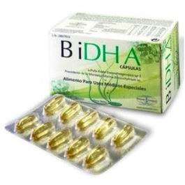 RENDON Bidha 60Cap. DHA 100% Puro Omega 3 Vegetal de Microalga Schizochytrium sp. Ácido Docosahexaenoico