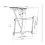 Equip Soporte de techo motorizado para TV de 32-70 pulgadas 650329