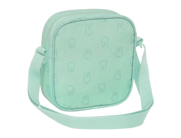 Safta Bolsito Bandolera Miffy Menta Reciclado y Repelente al Agua