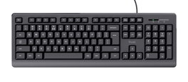 Trust Primo USB Teclado Diseño US Negro de Oficina Alámbrico