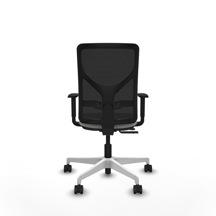 PIQUERAS Y CRESPO Silla de oficina Motilla con Mecanismo Sincro/Traslack, Blanco y Negro