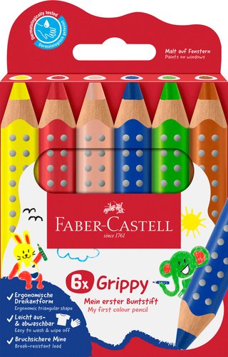 Faber castell Lápices de colores Grippy XXL colores surtidos