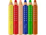 Faber Castell Grippy XXL Lápices de colores, Colores surtidos, 6 unidades