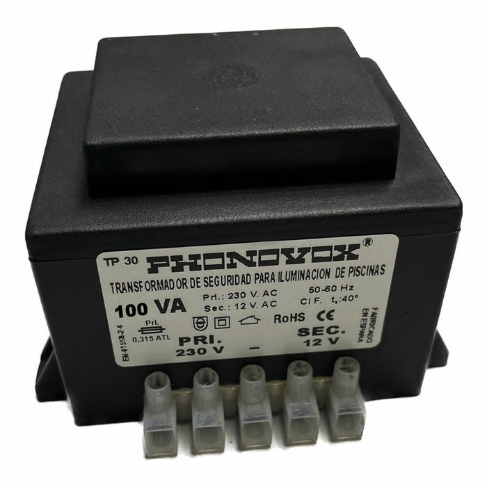 Phonovox Transformador Pool 100VA 230/12V TP31100