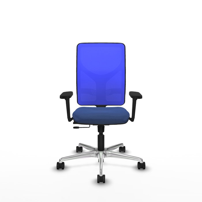 PIQUERAS Y CRESPO Silla de oficina Motilla Azul marino y Azul con Brazos 3D PIQUERAS Y CRESPO Silla de oficina Motilla Azul marino y Azul con Brazos 3D