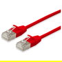 EQUIP 606148 Patch Cable Cat6A F/FTP RJ-45 Macho 7.5m Rojo Plano LSZH para 10GBase-T y PoE+