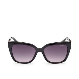 Guess Gafas GU7878 01B - Gafas de Sol Mujer Cuadradas Negro / Humo - Diámetro 55 mm Patilla 140 mm