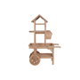 DKD Home Decor Expositor Abeto MDF Carro Natural 87x42x135