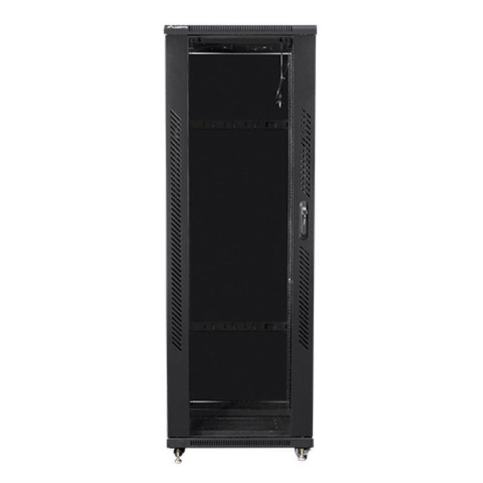 Lanberg Rack 19'' 37U FF01-6637-12B - Bastidor Independiente 600x600 mm, 800 kg, Con Ruedas, Bloqueo, Puerta de Cristal, IP20 Lanberg Rack 19'' 37U FF01-6637-12B - Bastidor Independiente 600x600 mm, 800 kg, Con Ruedas, Bloqueo, Puerta de Cristal, IP20