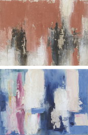 DKD Home Decor Cuadro Lienzo Pino 120x4x90 Abstracto (Pack de 2)