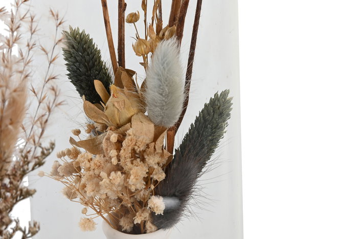 DKD Home Decor Decoración Flor Seca Cristal 8,5x8,5x20 Surtido de 2 DKD Home Decor Decoración Flor Seca Cristal 8,5x8,5x20 Surtido de 2