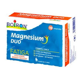 Boiron Magnesium Duo 80 Comp. Complemento alimenticio con Magnesio y 9 Vitaminas para el Sistema Nervioso, Músculos y Fatiga