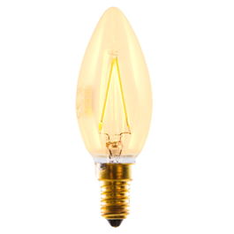 Silver Bombilla LED Filamento Edison E14 3W 20W Equivalent Gold 2200K Extracálida 300lm 230V 20000h A++