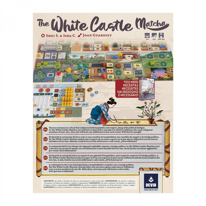 Devir The White Castle: Matcha Expansión - Juego de Mesa en Castellano