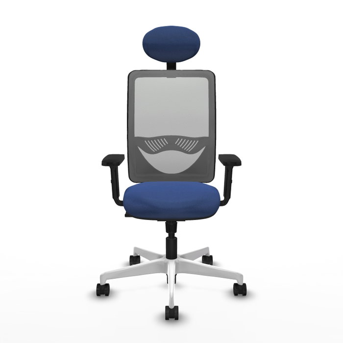 PIQUERAS Y CRESPO Silla de oficina Zulema con mecanismo Sincro, Azul marino y Gris PIQUERAS Y CRESPO Silla de oficina Zulema con mecanismo Sincro, Azul marino y Gris