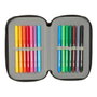 Safta Estuche Escolar Minecraft Triple Cremallera 37 Piezas