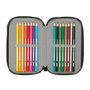 Safta Estuche Escolar Minecraft Triple Cremallera 37 Piezas