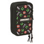 Safta Estuche Escolar Minecraft Triple Cremallera 37 Piezas