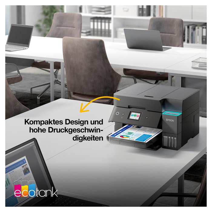Epson Multifunción EcoTank ET-4950 Impresora Escáner Copia Fax USB LAN WLAN Dúplex C11CL40402 Negro