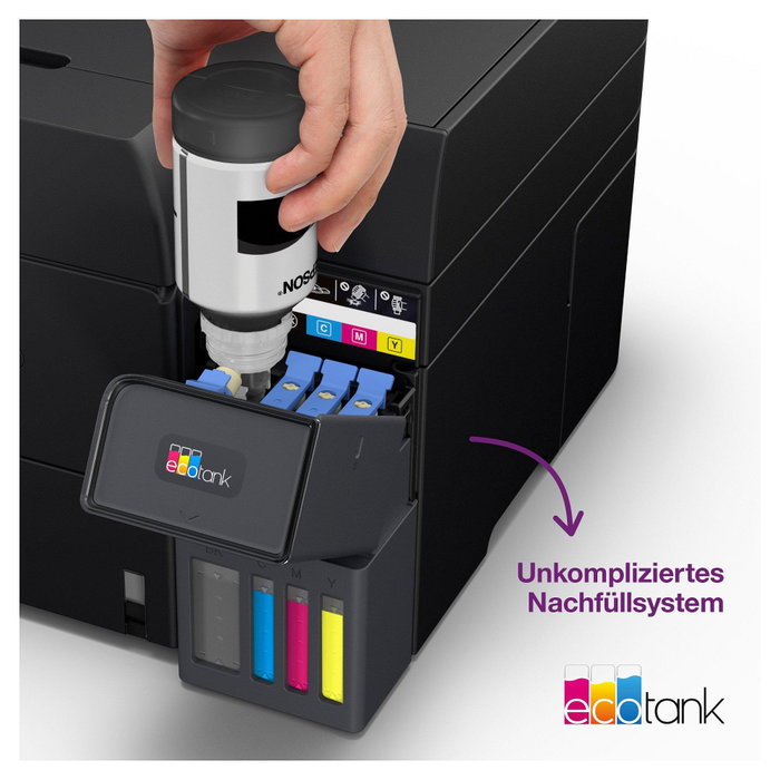 Epson Multifunción EcoTank ET-4950 Impresora Escáner Copia Fax USB LAN WLAN Dúplex C11CL40402 Negro