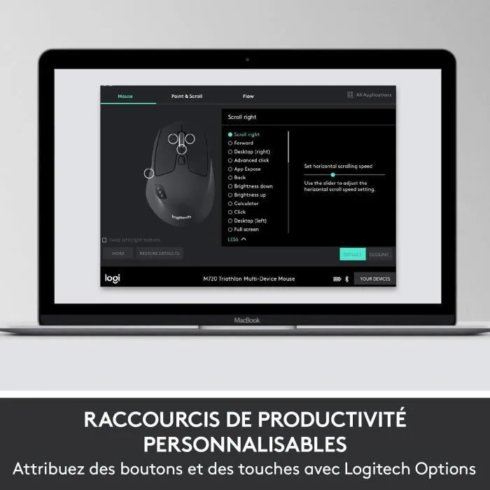 Logitech MK850 Juego de Teclado y Mouse Inalámbricos de Rendimiento y Comodidad Óptima
