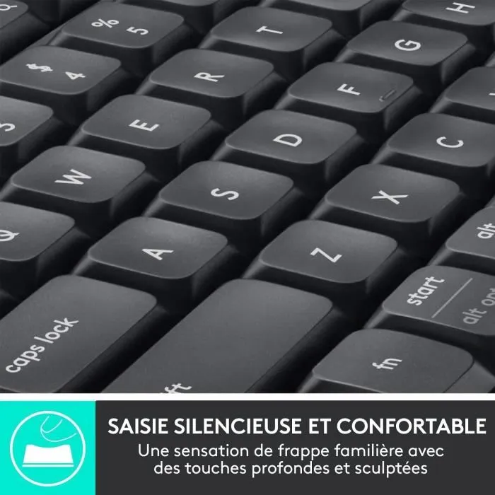 Logitech MK850 Juego de Teclado y Mouse Inalámbricos de Rendimiento y Comodidad Óptima