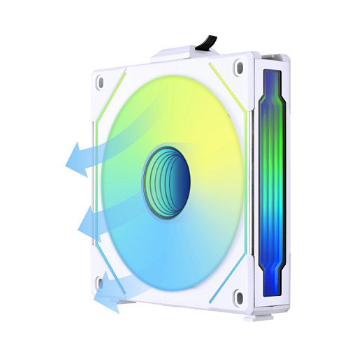 Lian Li UNI FAN SL-INF120 ARGB Wireless Reverse Blade Blanco 120mm Lian Li UNI FAN SL-INF120 ARGB Wireless Reverse Blade Blanco 120mm