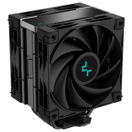 DeepCool AK400 ZERO DARK PLUS - Refrigerador CPU de aire negro, 155mm de altura, ventilador de 120mm, 4 Heat Pipes, soporte para LGA1700 y AM5, modelo AK400 ZERO DARK PLUS