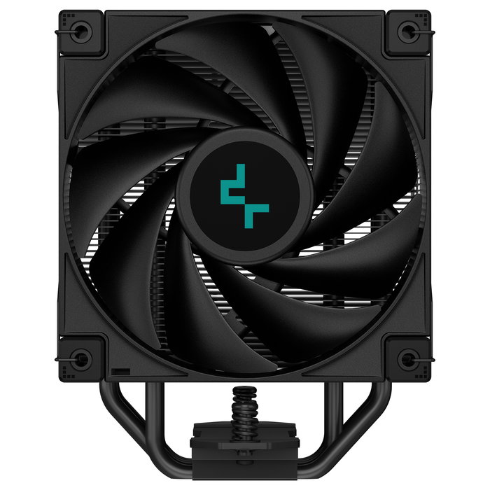 DeepCool AK400 ZERO DARK PLUS - Refrigerador CPU de aire negro, 155mm de altura, ventilador de 120mm, 4 Heat Pipes, soporte para LGA1700 y AM5, modelo AK400 ZERO DARK PLUS