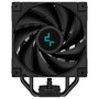 DeepCool AK400 ZERO DARK PLUS - Refrigerador CPU de aire negro, 155mm de altura, ventilador de 120mm, 4 Heat Pipes, soporte para LGA1700 y AM5, modelo AK400 ZERO DARK PLUS