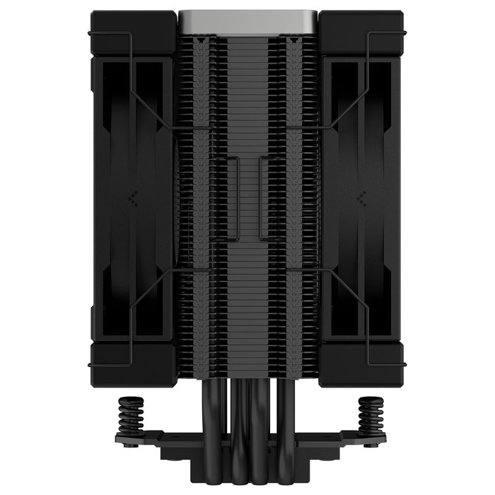DeepCool AK400 ZERO DARK PLUS - Refrigerador CPU de aire negro, 155mm de altura, ventilador de 120mm, 4 Heat Pipes, soporte para LGA1700 y AM5, modelo AK400 ZERO DARK PLUS