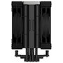 DeepCool AK400 ZERO DARK PLUS - Refrigerador CPU de aire negro, 155mm de altura, ventilador de 120mm, 4 Heat Pipes, soporte para LGA1700 y AM5, modelo AK400 ZERO DARK PLUS