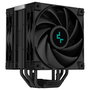 DeepCool AK400 ZERO DARK PLUS - Refrigerador CPU de aire negro, 155mm de altura, ventilador de 120mm, 4 Heat Pipes, soporte para LGA1700 y AM5, modelo AK400 ZERO DARK PLUS