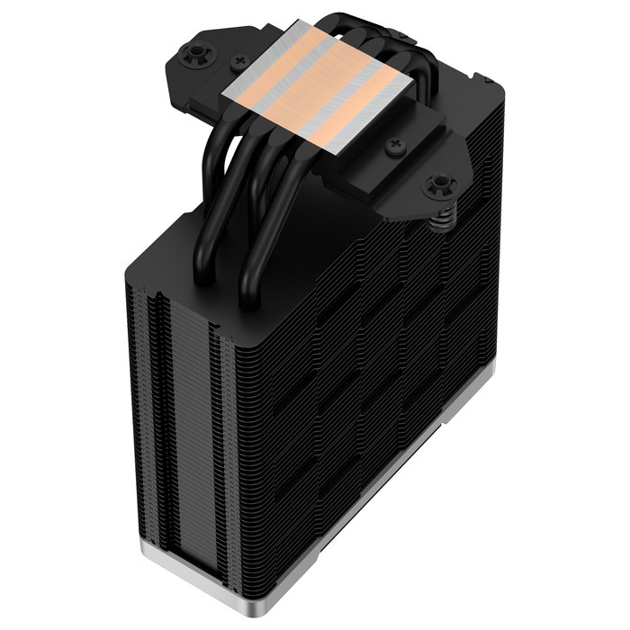 DeepCool AK400 ZERO DARK PLUS - Refrigerador CPU de aire negro, 155mm de altura, ventilador de 120mm, 4 Heat Pipes, soporte para LGA1700 y AM5, modelo AK400 ZERO DARK PLUS