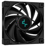 DeepCool AK400 ZERO DARK PLUS - Refrigerador CPU de aire negro, 155mm de altura, ventilador de 120mm, 4 Heat Pipes, soporte para LGA1700 y AM5, modelo AK400 ZERO DARK PLUS