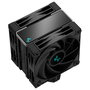 DeepCool AK400 ZERO DARK PLUS - Refrigerador CPU de aire negro, 155mm de altura, ventilador de 120mm, 4 Heat Pipes, soporte para LGA1700 y AM5, modelo AK400 ZERO DARK PLUS