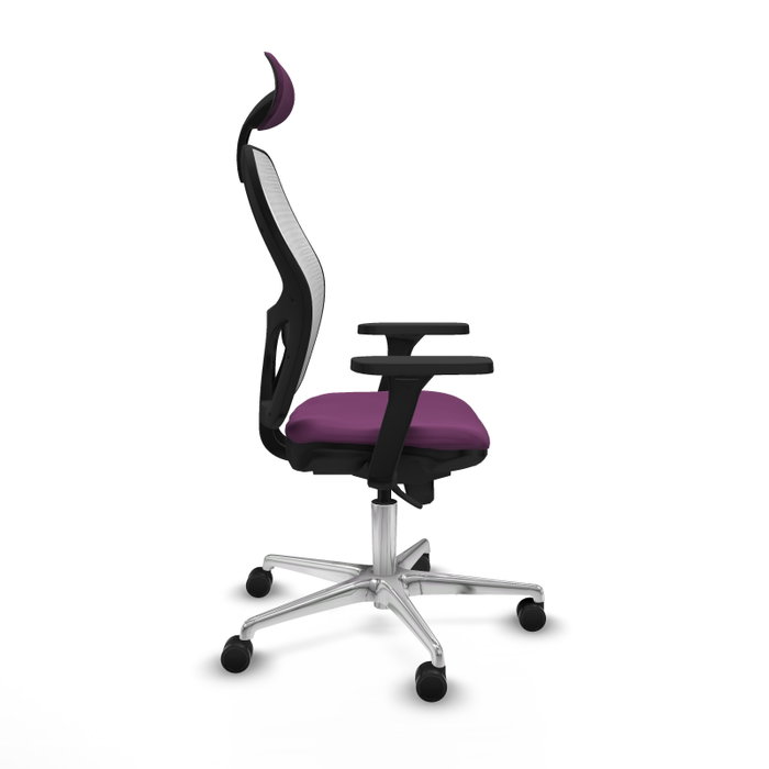 PIQUERAS Y CRESPO Silla de oficina Jorquera con mecanismo Sincro, Morado y Blanco PIQUERAS Y CRESPO Silla de oficina Jorquera con mecanismo Sincro, Morado y Blanco